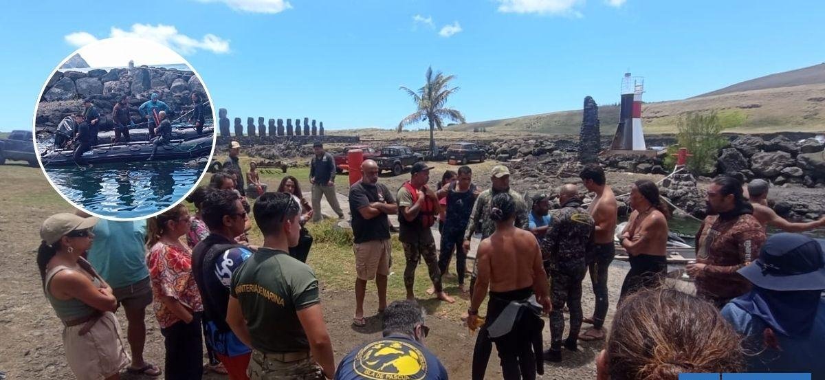 Hombre desaparecido en Rapa Nui: Armada informa que búsqueda se centra en "última posición conocida"