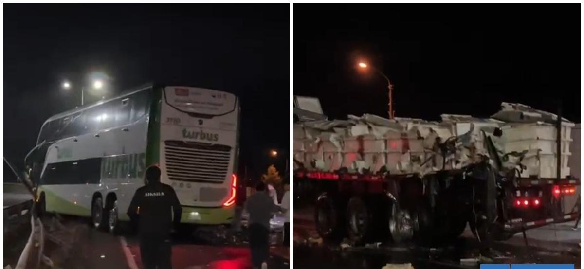 Revelan identidad de dos víctimas fatales de choque de bus con camión en Ruta 5 Sur en La Araucanía
