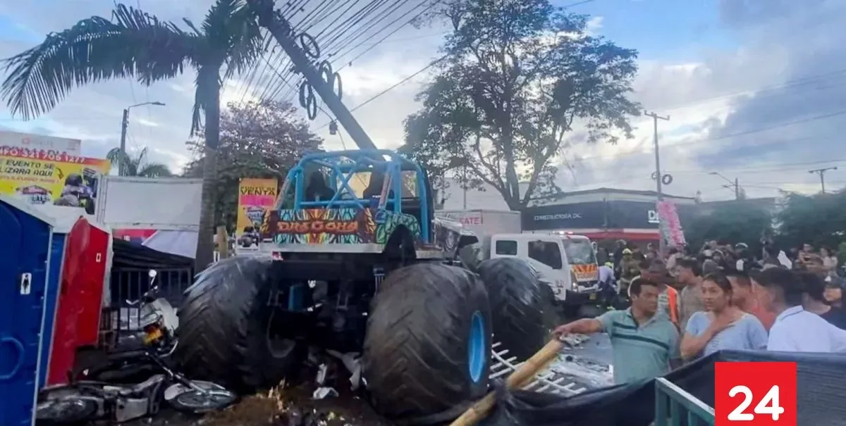 Al menos tres muertos y más de 38 heridos en un accidente con un 'monster truck' en Colombia