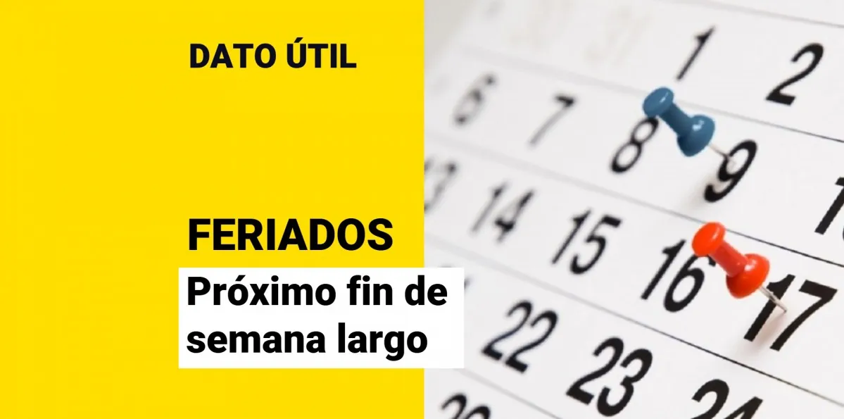Feriados 2026: ¿Cuándo será el próximo fin de semana largo?