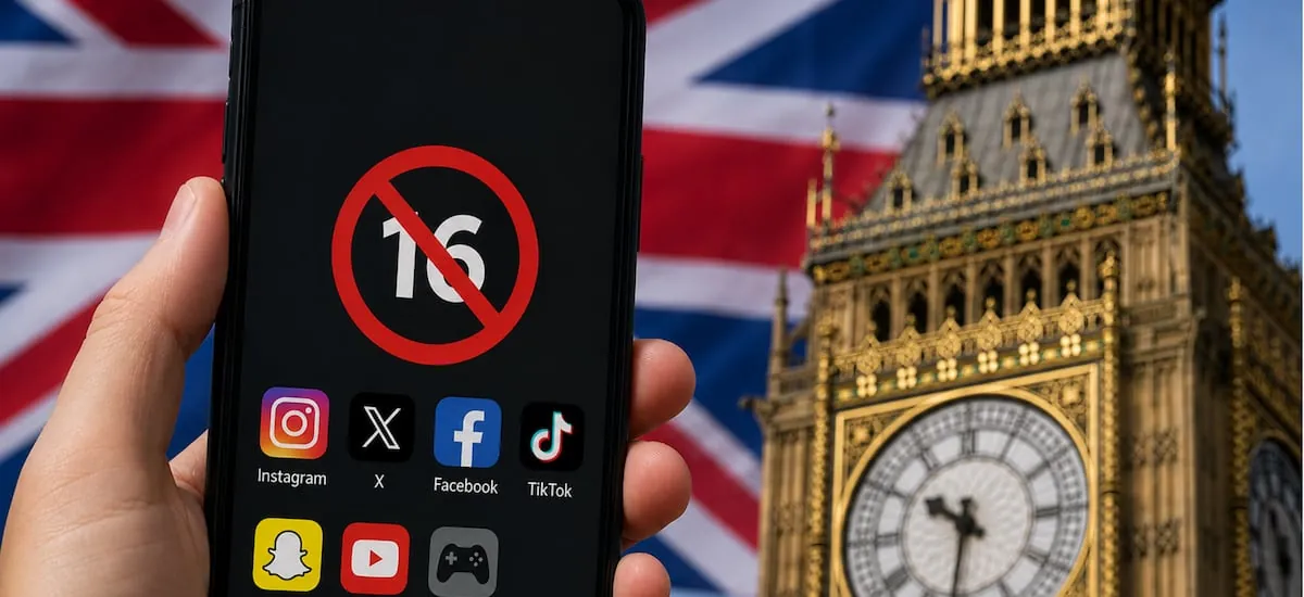 Los menores de 16 años tendrán prohibido entrar a redes sociales en el Reino Unido desde 2027