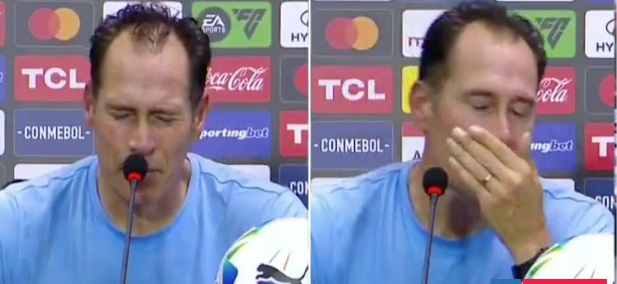 DT de O’Higgins emocionado hasta las lágrimas por épico avance copero en Brasil: Quedará para siempre