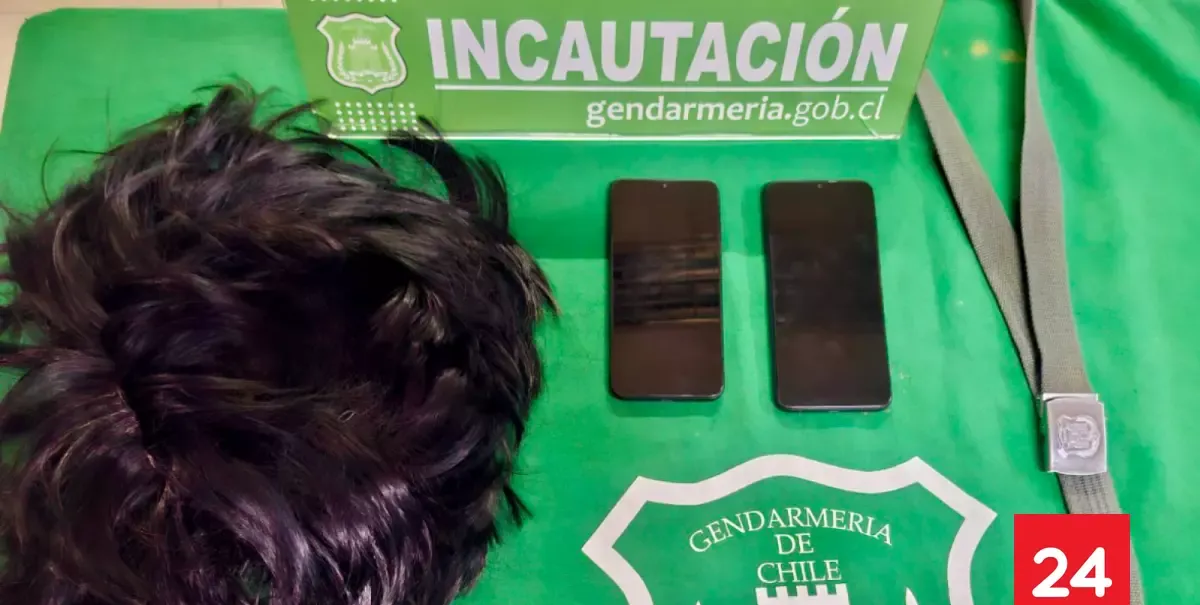 Sujeto intentó entrar a cárcel de Lautaro con dos celulares escondidos en una peluca