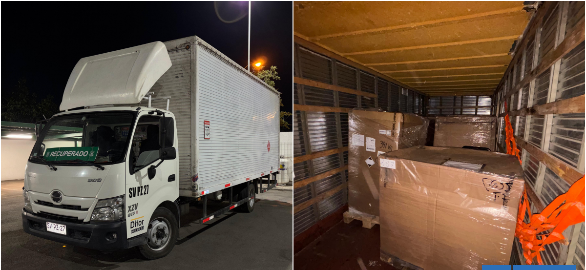 Dos detenidos deja persecución a ladrones que robaron un camión en la Ruta 78