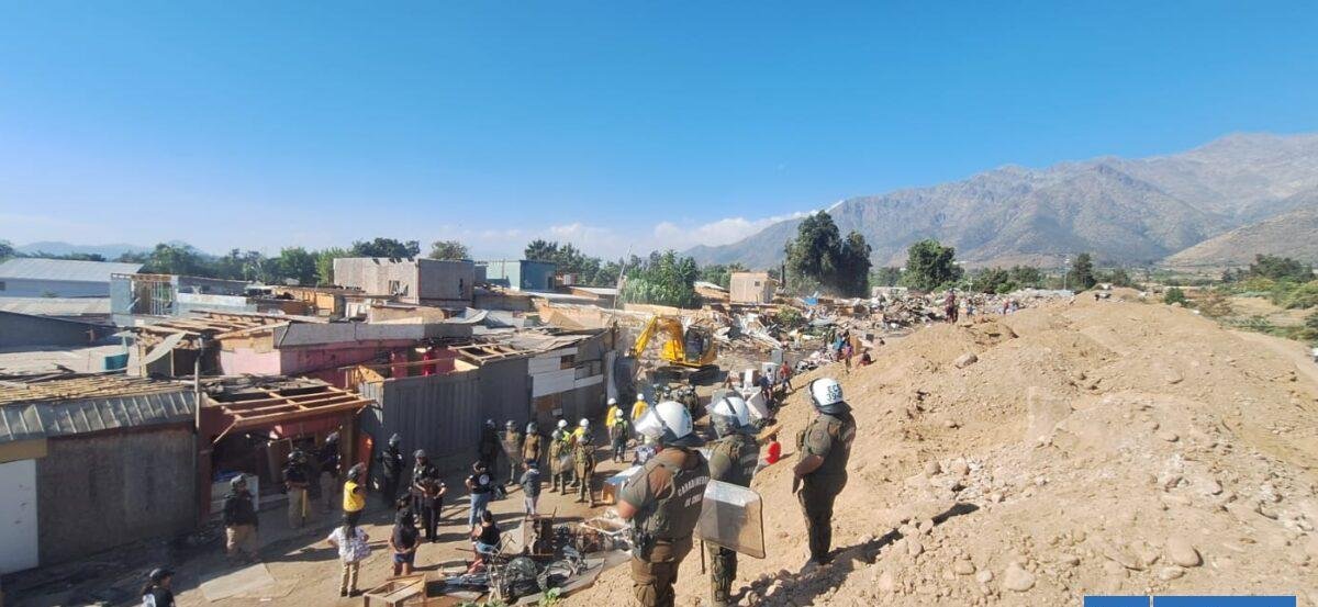 Desalojo de la toma Dignidad: 100% de las estructuras ya fueron desarmadas