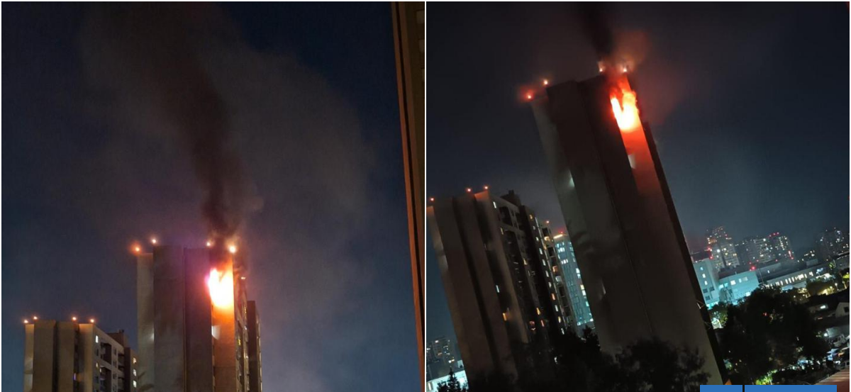 Cientos de personas evacúan edificio de Estación Central tras incendio en el piso 14