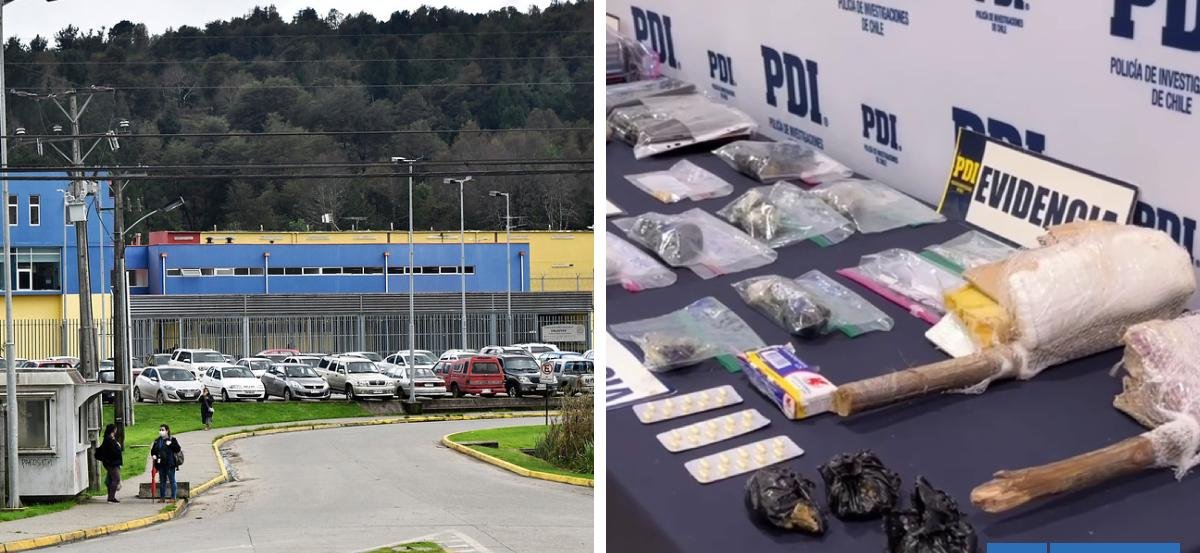 Cae banda dedicada a los "pelotazos" hacia la cárcel de Valdivia: ingresaban droga y teléfonos