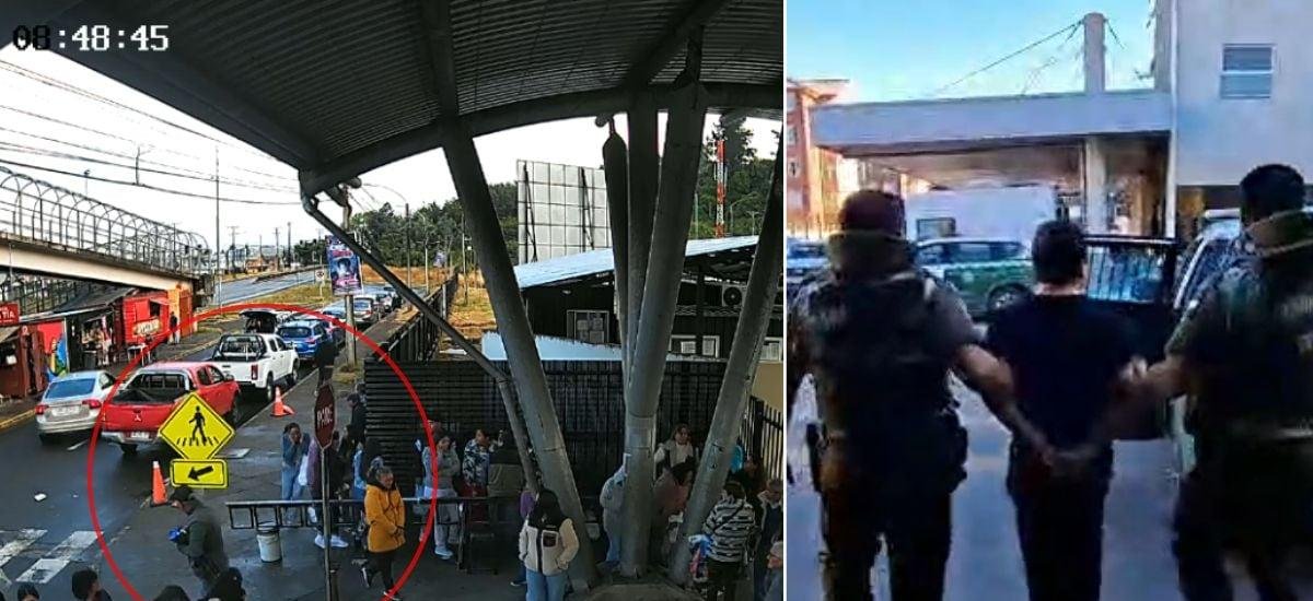 Pelea por saltarse la fila terminó a disparos en pleno ingreso a cárcel de Conce: una persona baleada y un detenido