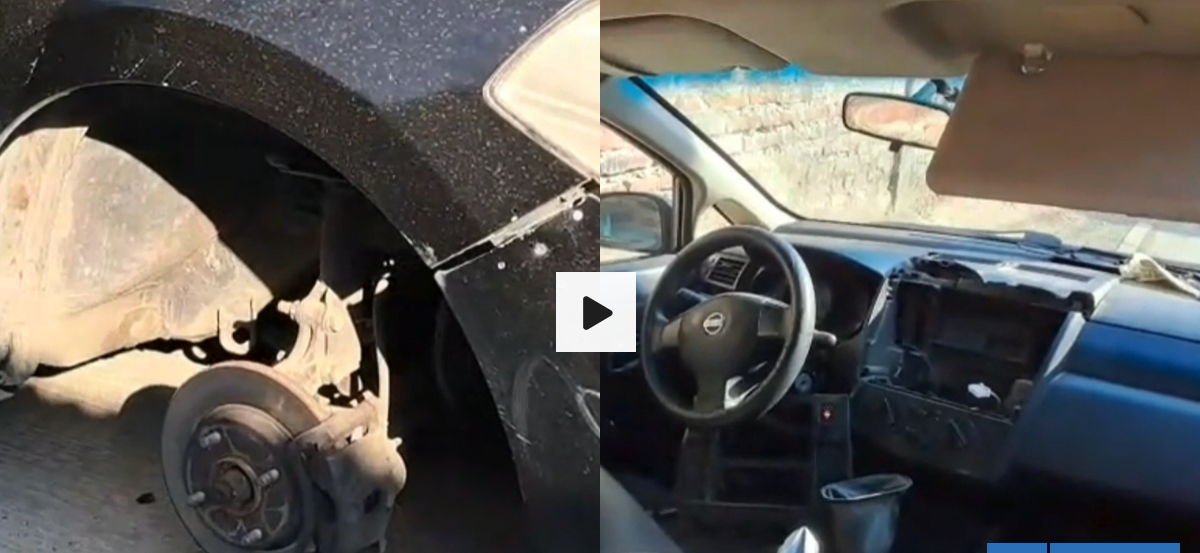 VIDEO | Auto con encargo por robo aparece desmantelado en vía pública de Maipú