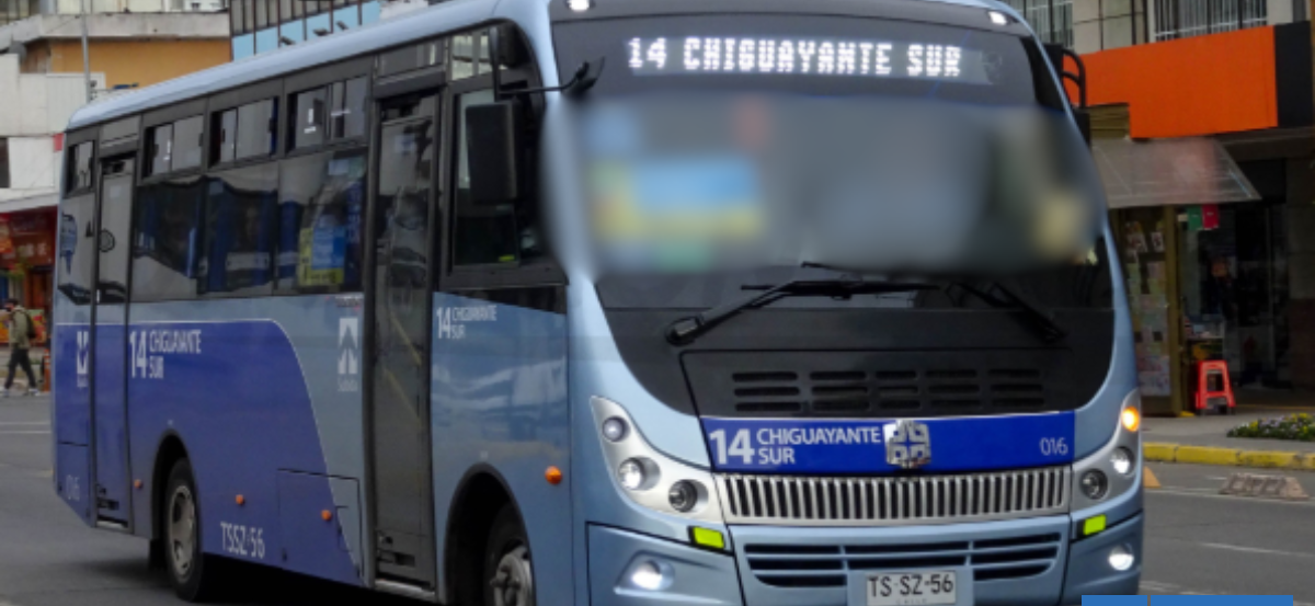 Hombre subió a micro para pedir dinero en Chiguayante: gritó, hostigó a pasajeros y apedreó bus