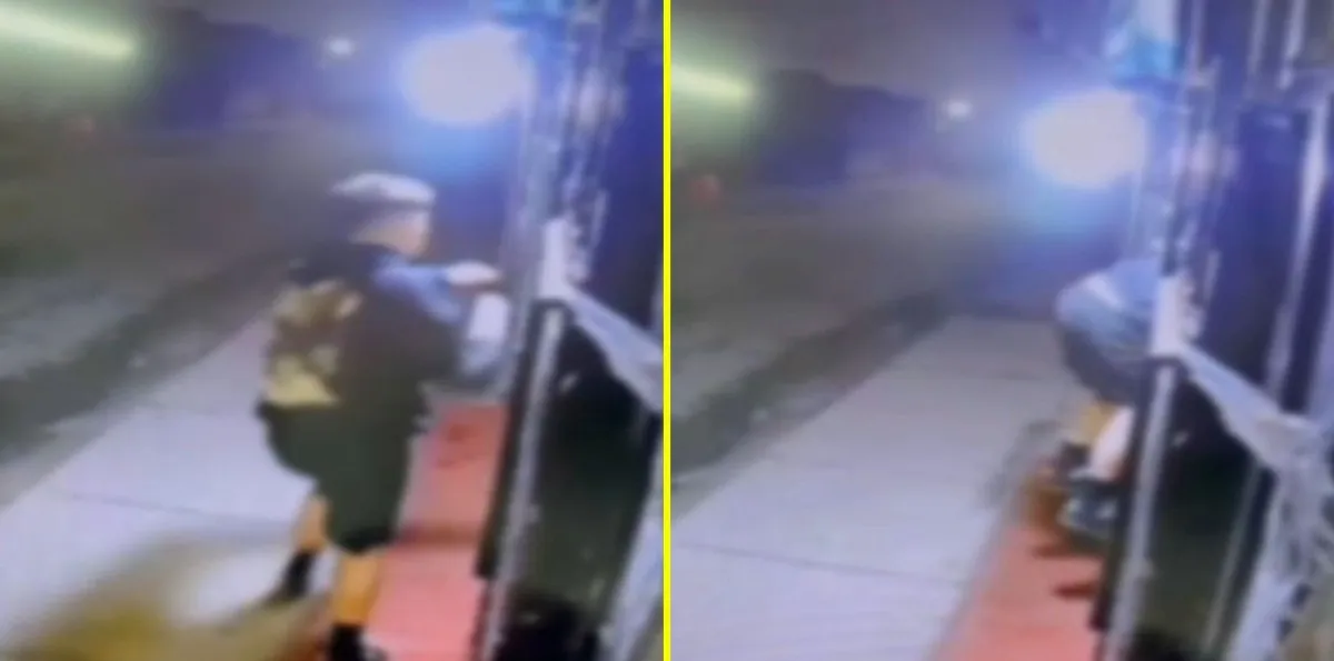 Violento portonazo en San Bernardo: Conductor se bajó del auto e intentó escapar, pero le dispararon igual
