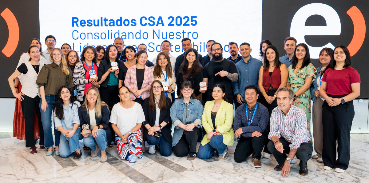 Entel se ubica entre los primeros diez lugares de su industria a nivel mundial y fue incluido en el Sustainability Yearbook 2026
