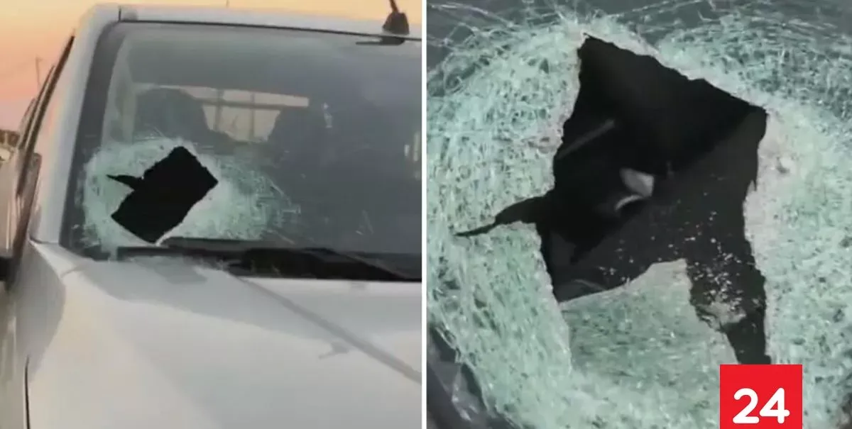 Permanece grave: mujer fue impactada por fierro que cayó de una pasarela en las Ruta 5 Sur