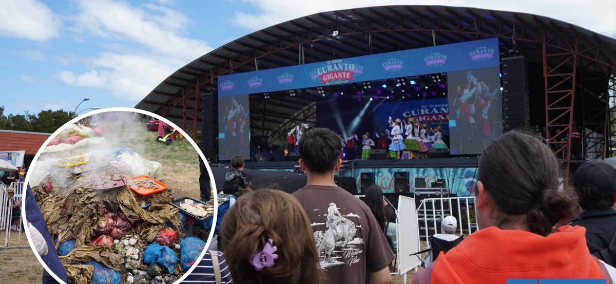 23ª versión del Curanto Gigante de Calbuco: se prepararon cerca de 6 mil platos de comida