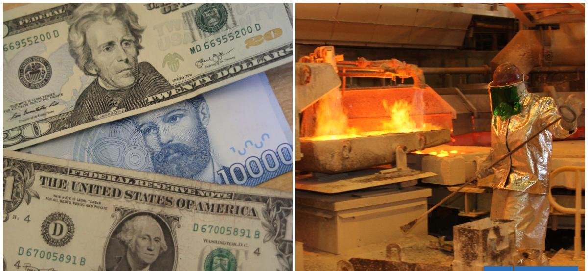 El dólar sigue bajando y muestra caídas de hasta $10, mientras el cobre nuevamente brilla con al alza