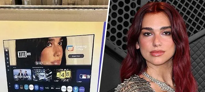 Gigante tecnológica surcoreana niega haber usado sin autorización imagen de Dua Lipa en cajas de sus televisores