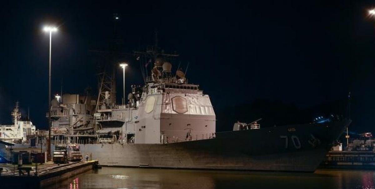 Buque lanzamisiles de EE.UU. ingresa al canal de Panamá rumbo al Caribe