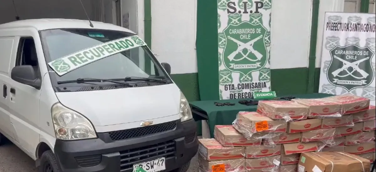 Carabineros enfrenta a tiros y logra detener a sujetos que robaron 395 kilos de carne premium en frigorífico de Recoleta