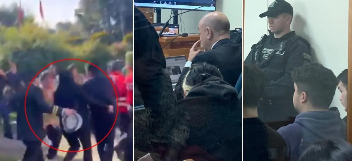 Líquido, empujón y golpes al auto: De qué se acusa a cada uno de los estudiantes detenidos por agresión a ministra