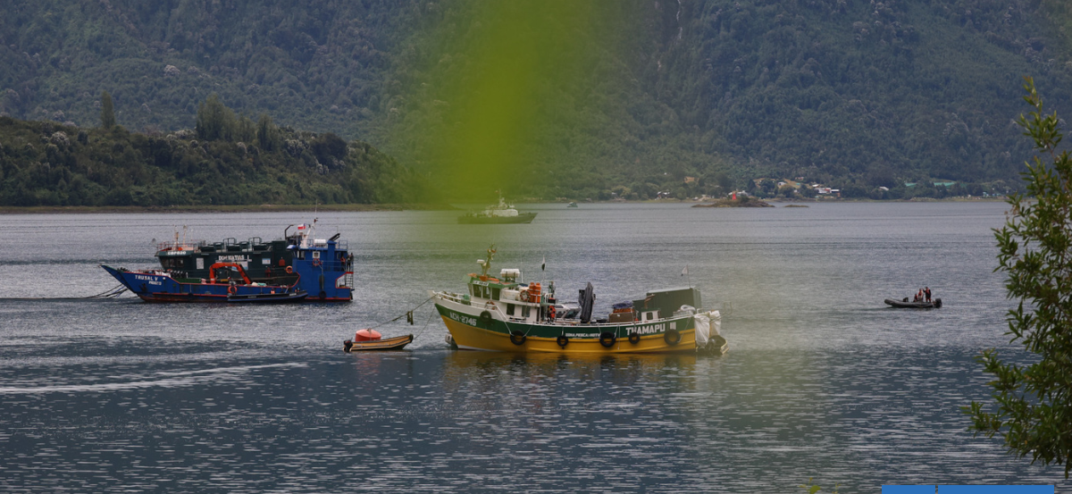 Siguen labores para hallar a 3 desaparecidos tras hundimiento de embarcación en Estuario del Reloncaví