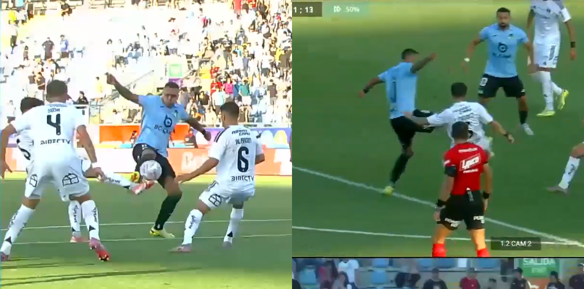 "El defensor juega primero": Así revisó el VAR el penal para O’Higgins que se anuló ante Colo Colo