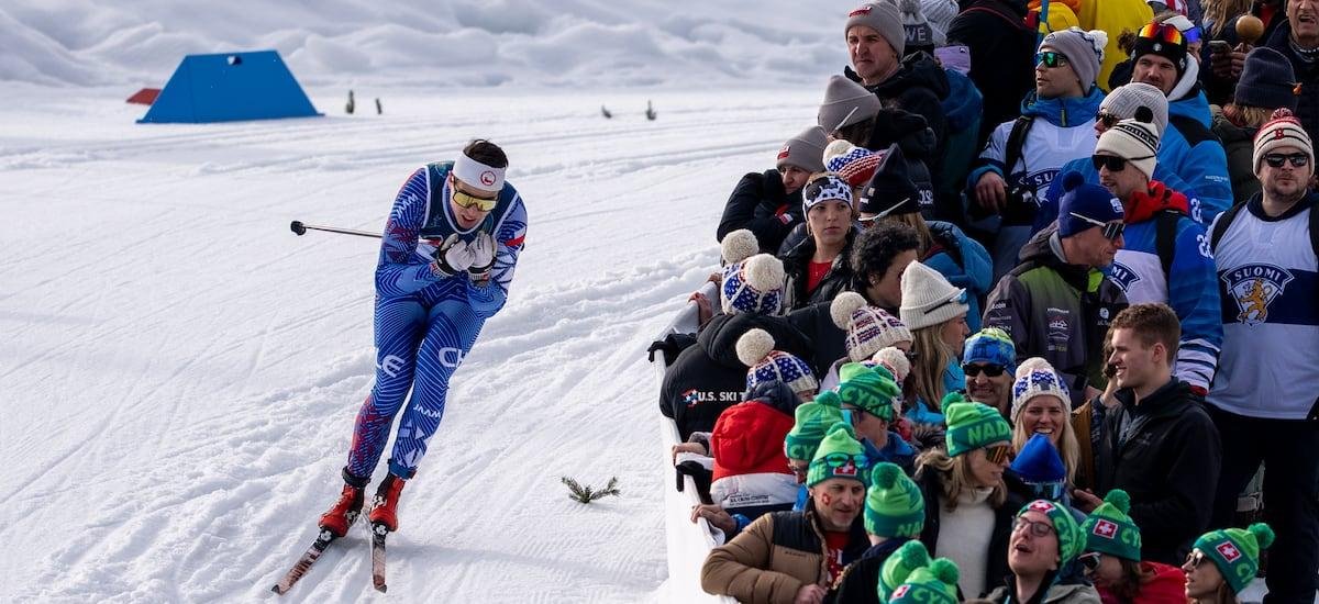 Sebastián Endrestad completa su participación en el sprint de esquí de fondo en los Juegos Olímpicos de Invierno