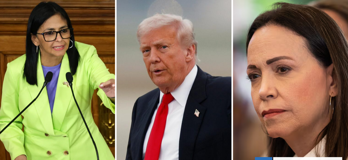 Trump hace nuevo desaire a María Corina Machado al defender liderazgo de Delcy Rodríguez en Venezuela