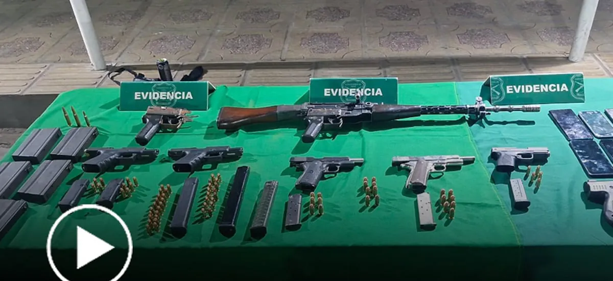 Denuncia de vecinos termina con incautación de arsenal de armas en El Bosque