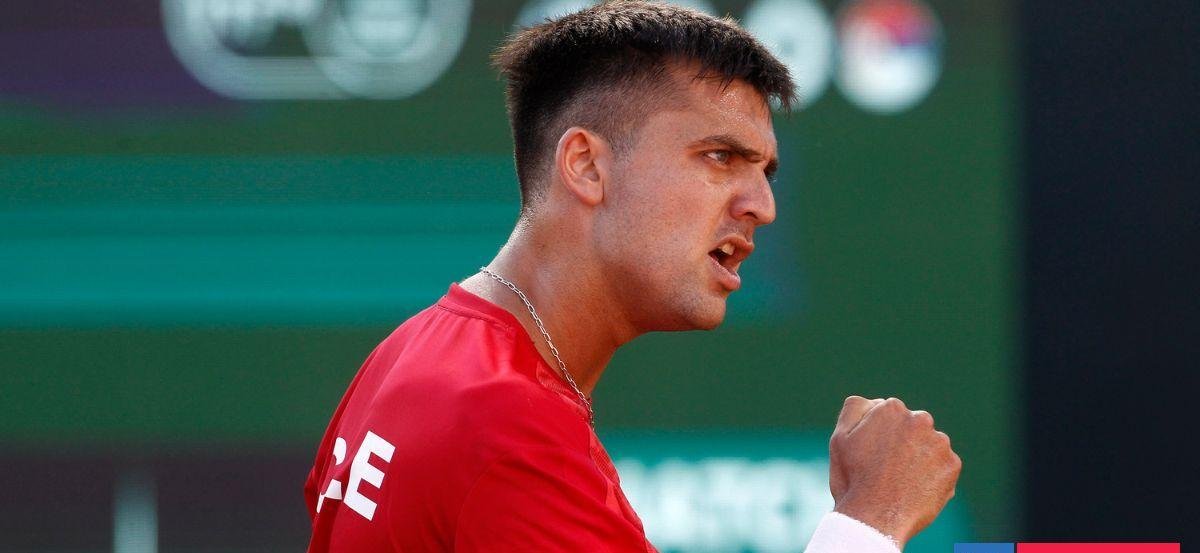 Barrios responde a la confianza de Massú y le entrega primer punto a Chile en Copa Davis ante Serbia