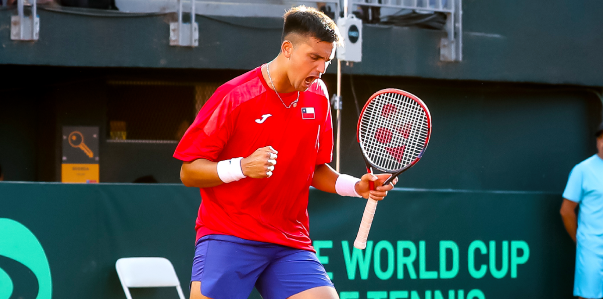 Barrios le dio a Chile el primer punto ante Serbia con un gran triunfo sobre Lajovic