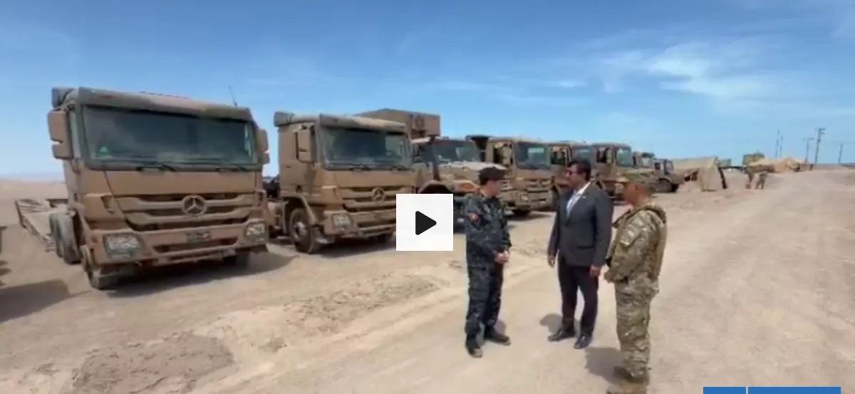 Maquinaria pesada militar llega hasta la frontera Chile-Perú para iniciar zanjas prometidas por Kast